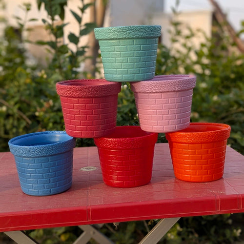 Classic Round Pots Size  6  inch | Perfect for Home & Garden Décor