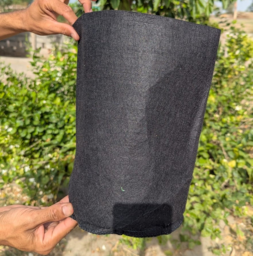 3 Gallon Fabric Growing Bag | Hard Cloth Plant Bag | Breathable Root Pruning Container | Garden & Home Planter