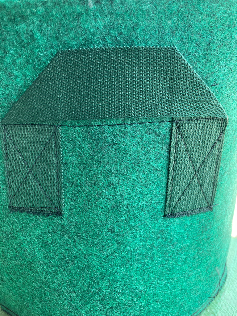 5 Gallon Fabric Growing Bag | Hard Cloth Plant Bag | Breathable Root Pruning Container | Garden & Home Planter