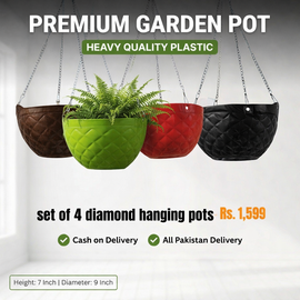 Diamond Hanging Basket – Elegant Geometric Planter for Indoor & Outdoor Décor